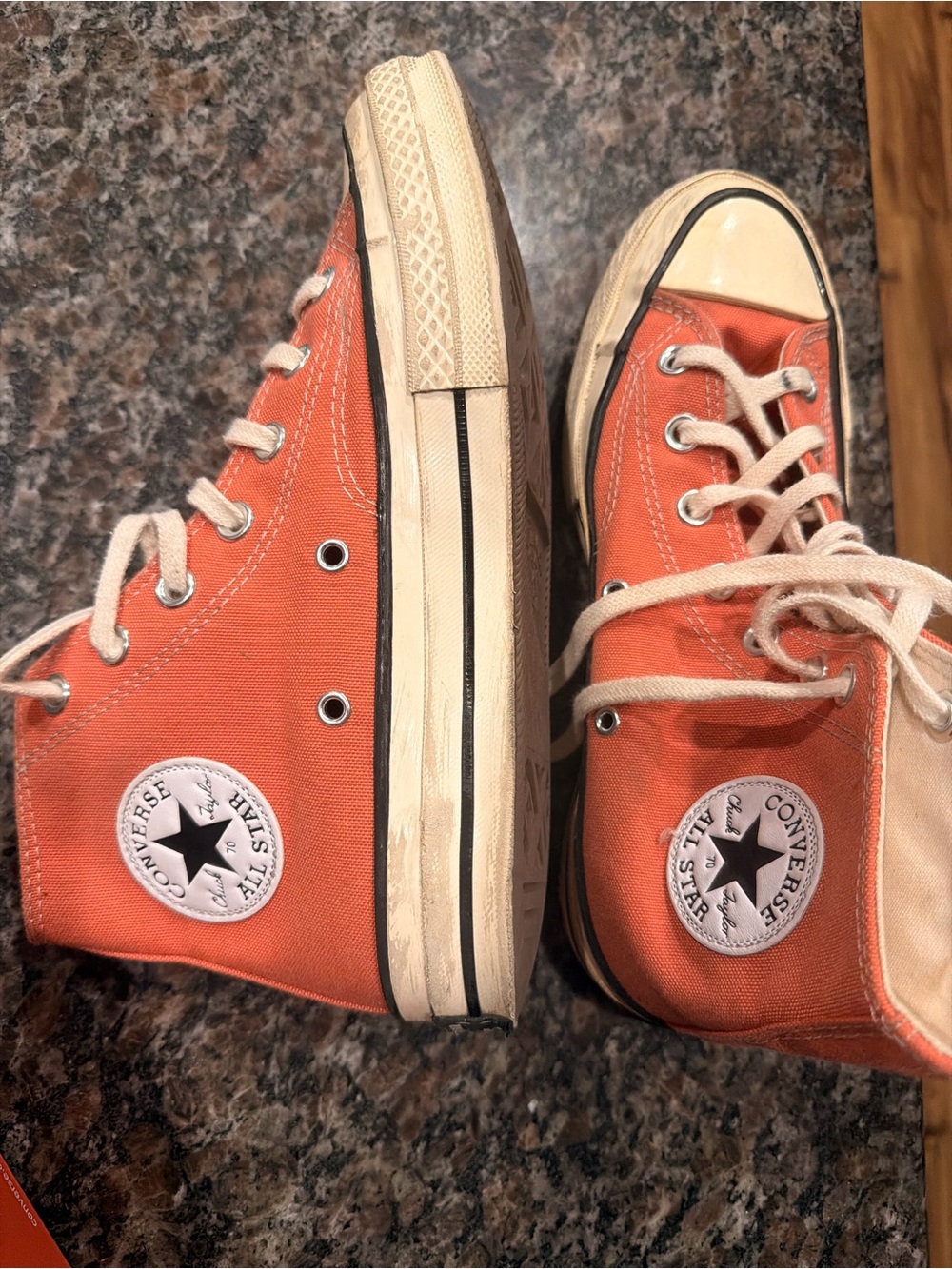 Converse Kids Orange High Top Chuck Taylor Sneakers